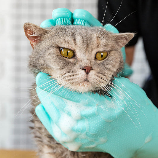 FreshPaws™ Magic Gloves - Guanti Massaggianti Anti-Graffio per Cani e Gatti